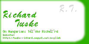 richard tuske business card